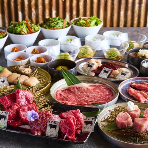 コースのお肉お焼きします