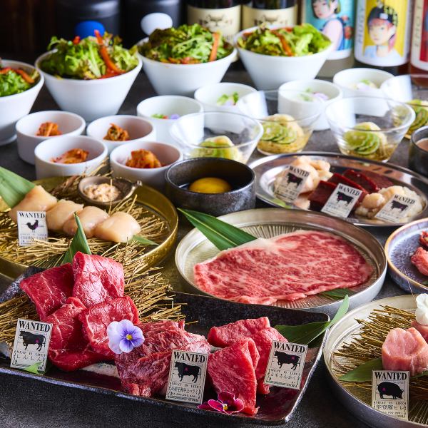 宴会・飲み会におすすめ★大人気!!ラッキールウコースは全15品2時間飲み放題付き⇒6000円！