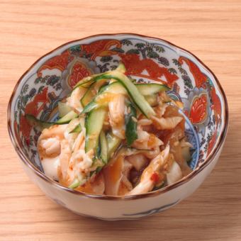 鶏むね肉と中華くらげ