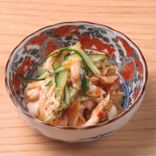 鶏むね肉と中華くらげ