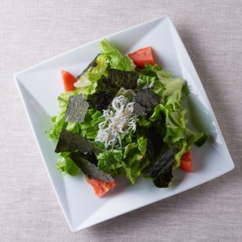 Caesar salad with kettle-fried whitebait