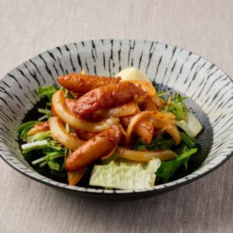 Stir-fried pork sausage curry