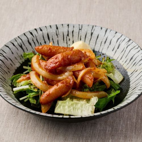 Stir-fried pork sausage curry