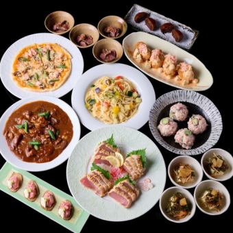 忘年会・冬宴会・新年会　エイトおもてなしコース お料理8品　120分飲み放題付き　5000円