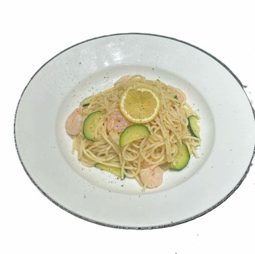 エビとズッキーニ 冷製レモン