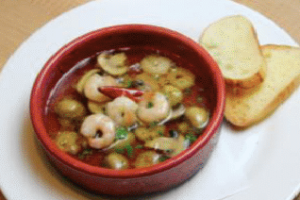 Shrimp and mushroom ahijo