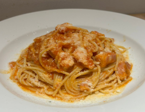 "Amatriciana" Roman-style tomato pasta