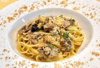 鮮魚のパスタ “ラグーディペッシェ”