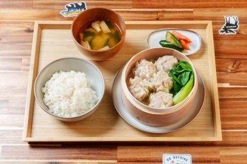 海老入り肉焼売定食