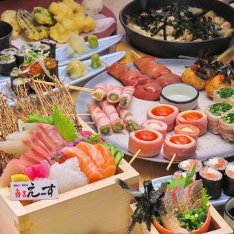 For various parties★5 types of skewers, special dishes, gorgeous sashimi ≪2.5 hours all-you-can-drink≫ [Yakitori proficiency course] 5000 yen