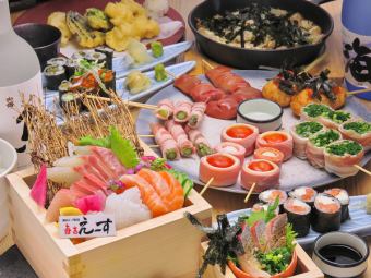 For various parties★5 types of skewers, special dishes, gorgeous sashimi ≪2.5 hours all-you-can-drink≫ [Yakitori proficiency course] 5000 yen