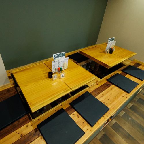 This room has seating for four.The table is made from a single piece of wood and has a subtle woody scent that is very relaxing.