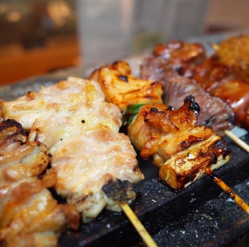 Our proud yakitori is fragrant on the outside and juicy on the inside!