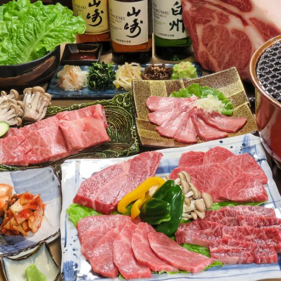 用最优质的日本牛肉烧烤。