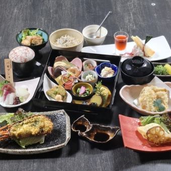 会席　結　伊勢海老のタルタル焼きコース　　　8000円【90分or120分飲み放題付き＋1700円～】