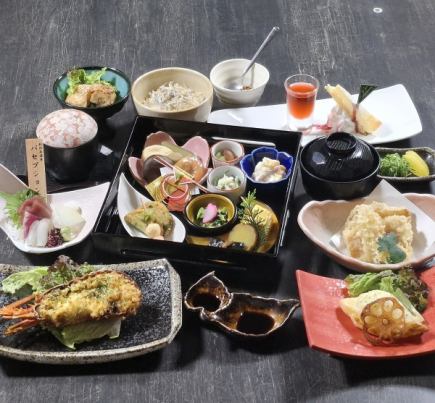 会席　結　伊勢海老のタルタル焼きコース　　　8000円【90分or120分飲み放題付き＋1700円～】