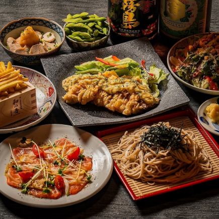 歓送迎会に【梅コース】3時間飲放付カルパッチョやチキン南蛮などお手軽宴会コース