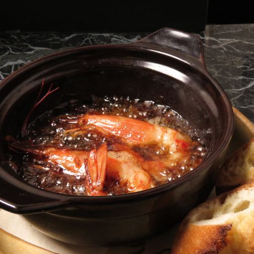 大人気の海老のアヒージョ♪