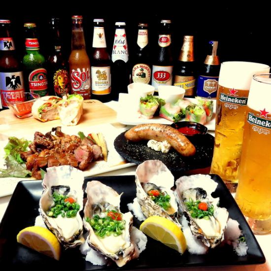 All-you-can-drink courses including draft beer start at 2,500 yen! For every 20 people, 1 person is free.