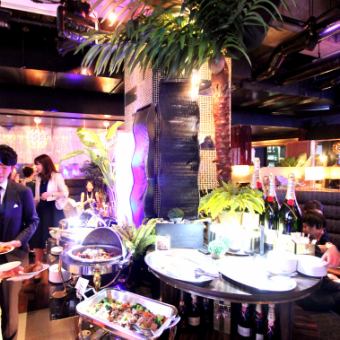 [For private parties] [Special party plan] ⇒ Luxurious buffet with 10 dishes including black steak + 120 minutes of all-you-can-drink