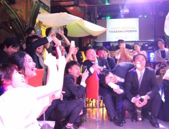 [For a private wedding after-party] HAPPY WEDDING★After-party plan ⇒ [With a wealth of happiness benefits] 3,000 yen to 5,000 yen