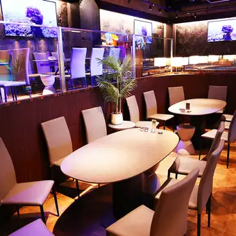 Stylish dining area