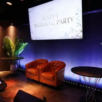 It's extremely popular as the bride and groom's seating area during weddings.