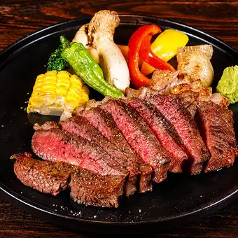 HANABIゴージャスディナーコース！黒毛和牛希少部位ステーキ魅力の全8品【120分飲放】⇒6000円