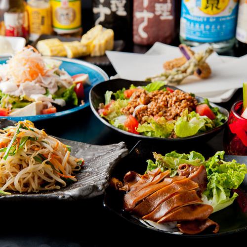 符合关西人口味的冲绳特色美食◎我们还有各种宴会课程！