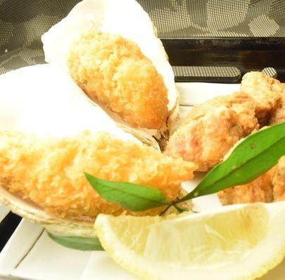 【混合套餐】850日元★炸牡蛎和炸鸡