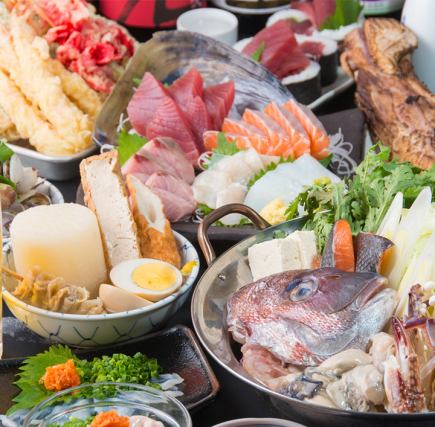 牡蠣鍋コース+2時間飲み放題付　5000円(税込)