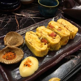 Tamagoyaki with bonito (from Makurazaki)