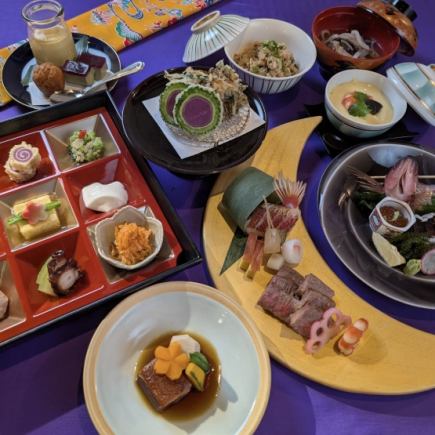 ☆県外のお客様向け☆【和琉懐石　花】全9品　おひとり様　8,000円（税込）