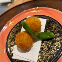 馬鈴薯鰹魚清酒炸肉餅
