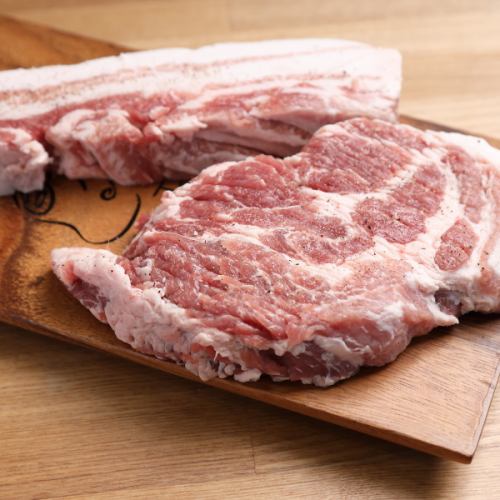 塾生豚肉を贅沢に堪能♪