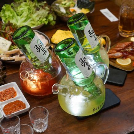 【90分単品飲み放題】韓国酒やマッコリ、生ビール含む７７種が飲み放題☆★1100円♪