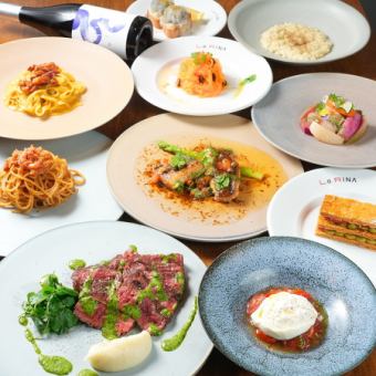 Dinner course 6,600 yen (tax included)