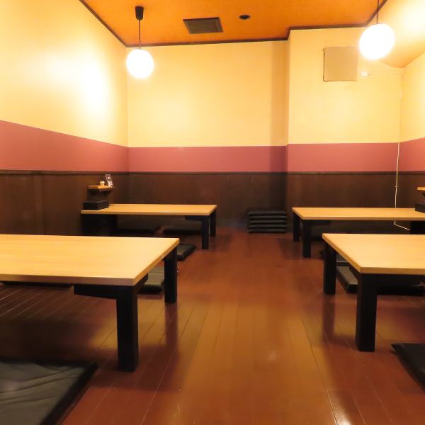 【大人数でも安心!座敷席】最大16名まで対応可能な座敷席は、家族の集まりや小規模な宴会にも最適。ゆったり和の空間で会話も弾みます