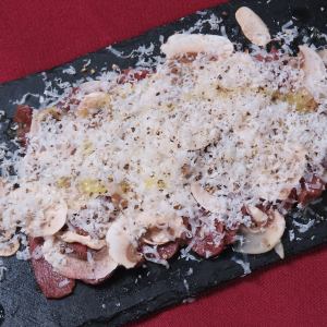 馬肉のカルパッチョ トリュフ風味