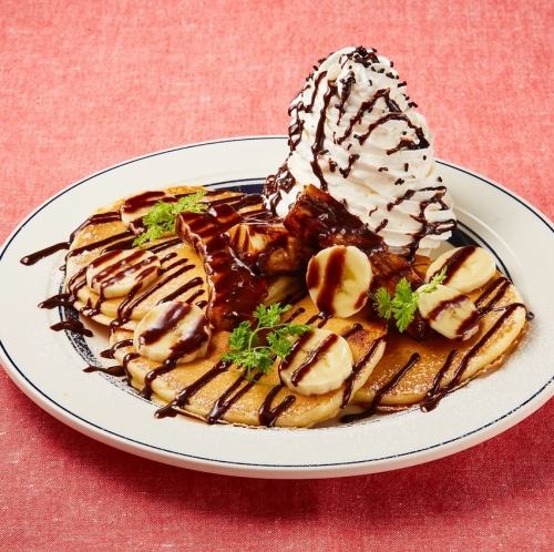 チョコバナナパンケーキ