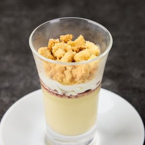 Chilled Foie Gras Flan with Caramelized Pear and Porto Jelly