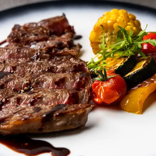Matsusaka beef loin steak with red wine sauce