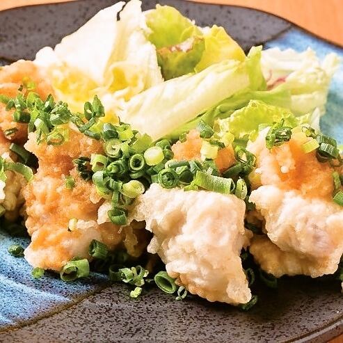 Refreshing chicken tempura with grated radish and ponzu sauce