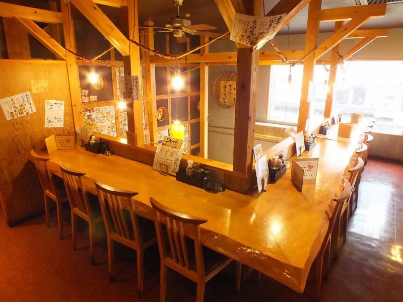 The counter seats on the second floor are proud of the atmosphere! It is very popular with couples ♪