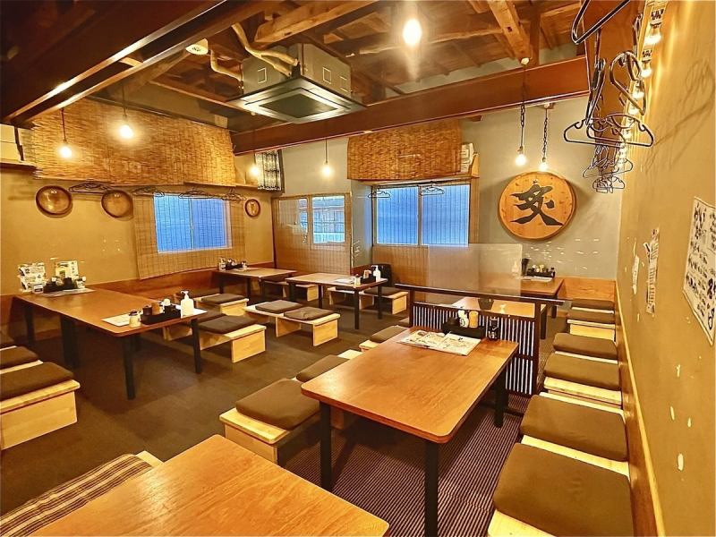 People who don't like smoking and children are also safe! Non-smoking second floor tatami mat seats ☆ Up to 40 people can sit on the second floor tatami mats!