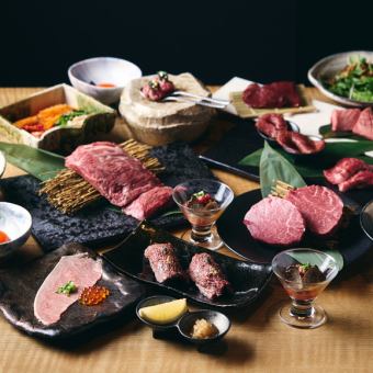 [This is the best | Shin-Omiya course] 13 dishes including Kuroge Wagyu beef fillet, rare belly, seared nigiri sushi, etc. / 2-hour system