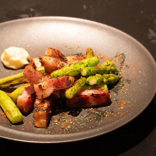 アスパラベーコン焼