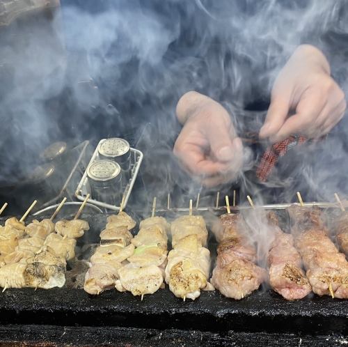 当店は炭火焼きにもこだわっています！