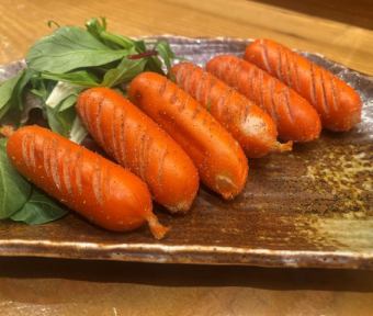 昔懐かし赤ウインナー