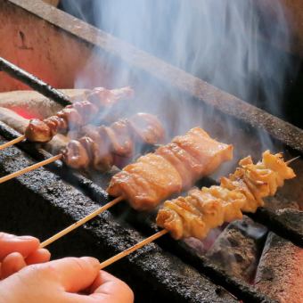 【歓送迎会】火入れ絶品！髭の炭焼き堪能コース◇8品120分飲み放題付き 5000円（税込）